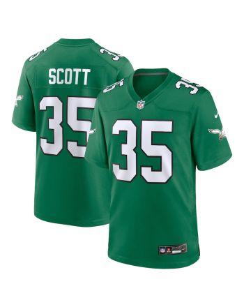 Boston Scott 35 Philadelphia Eagles Men Alternate Game Jersey - Kelly Green