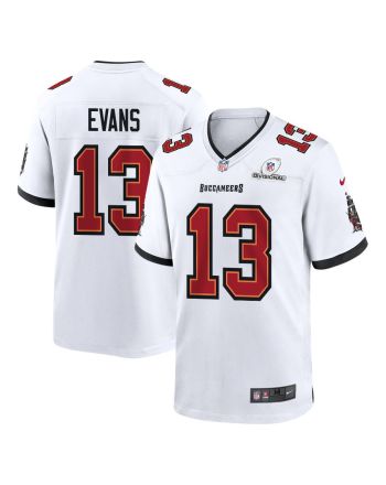 Mike Evans 13 Tampa Bay Buccaneers 2024 Divisional Patch Game Men Jersey - White