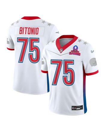 Joel Bitonio 75 Cleveland Browns Pro Bowl 2023 Patch Men Jersey - White