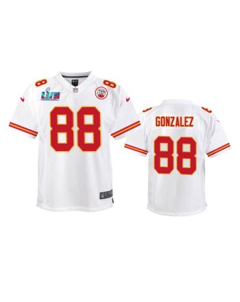 Tony Gonzalez 88 Kansas City Chiefs Super Bowl LVII Game Jersey - Youth White