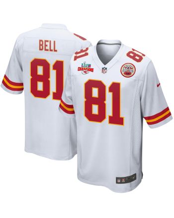 Blake Bell 81 Kansas City Chiefs Super Bowl LVII Champions 3 Stars Men Game Jersey - White