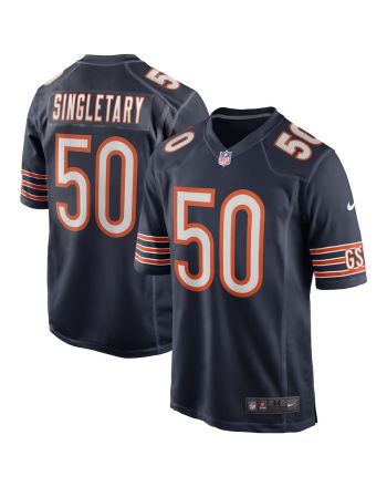 Mike Singletary 50 Chicago Bears Men Game Retired Jersey - Navy