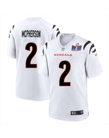 McPherson 2 Cincinnati Bengals Super Bowl LVIII Men Away Limited Jersey - White