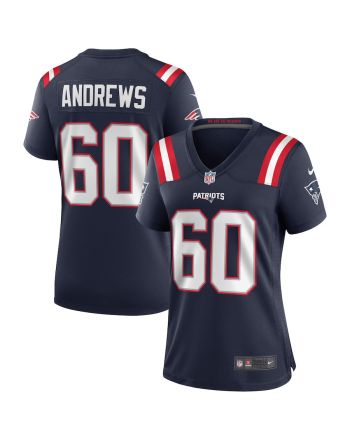 David Andrews 60 New England Patriots Women Game Jersey - Navy