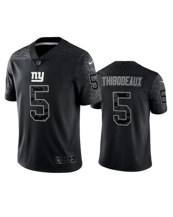 Kayvon Thibodeaux 5 New York Giants Black Reflective Limited Jersey - Men