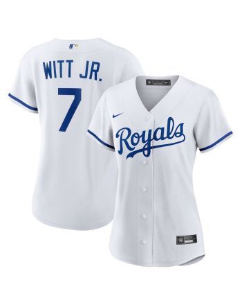 Bobby Witt Jr. 7 Kansas City Royals Women's Home Player Jersey - White