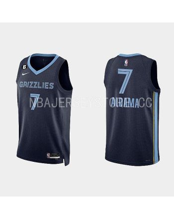 Memphis Grizzlies 7 Santi Aldama 2022-23 Icon Edition Navy Men Jersey