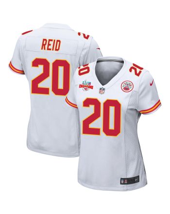 Justin Reid 20 Kansas City Chiefs Super Bowl LVII Champions 3 Stars Women Game Jersey - White