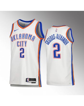 Oklahoma City Thunder Shai Gilgeous-Alexander 2 2022-23 Association Edition White Jersey