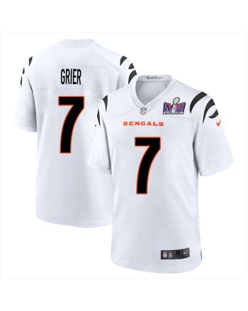 Will Grier 7 Cincinnati Bengals Super Bowl LVIII Men Away Limited Jersey - White