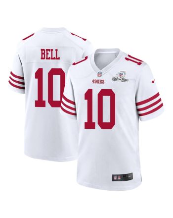 Ronnie Bell 10 San Francisco 49ers 2024 Divisional Patch Game Men Jersey - White