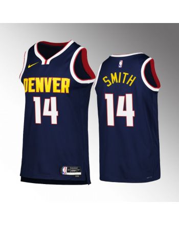 Ish Smith 14 Denver Nuggets Navy Jersey 2022-23 Icon Edition Swingman