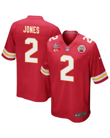 Ronald Jones 2 Kansas City Chiefs Super Bowl LVII Champions 3 Stars Men Game Jersey - Red