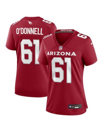 Carter O'Donnell 61 Arizona Cardinals Women Team Game Jersey - Cardinal