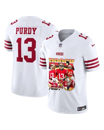 Brock Purdy 13 San Francisco 49ers Cyclone Star White Game Jersey - Men