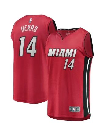 Tyler Herro Miami Heat Fast Break Jersey Red - Statement Edition