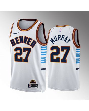 Jamal Murray 27 2022-23 Denver Nuggets White City Edition Jersey Swingman