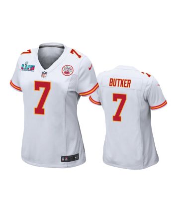 Harrison Butker 7 Kansas City Chiefs Super Bowl LVII Game Jersey - Women White