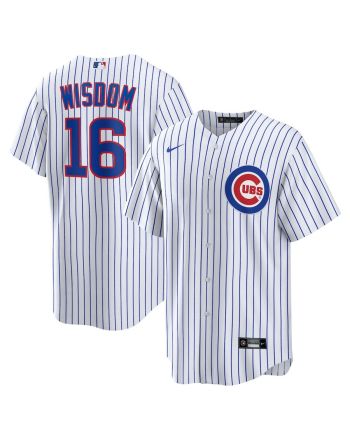 Patrick Wisdom 16 Chicago Cubs Home Men Jersey - White