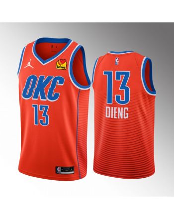 Oklahoma City Thunder Ousmane Dieng 13 2022-23 Statement Edition Orange Jersey Swingman