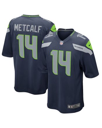 DK Metcalf 14 Seattle Seahawks Men Game Jersey - College Navy