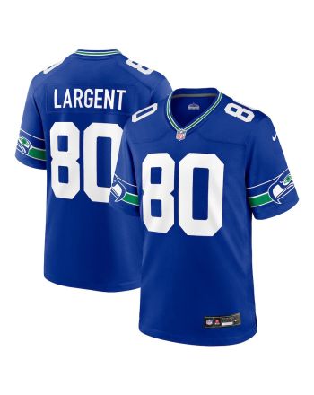 Steve Largent 80 Seattle Seahawks Throwback Player Game Men Jersey - Royal