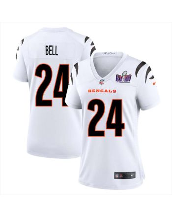 Vonn Bell 24 Cincinnati Bengals Super Bowl LVIII Women Away Limited Jersey - White