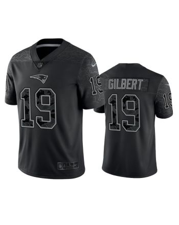 Garrett Gilbert 19 New England Patriots Black Reflective Limited Jersey - Men