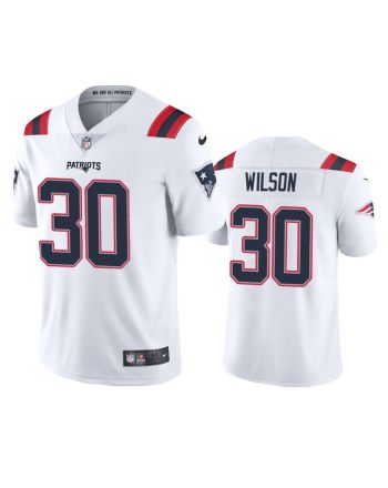 Mack Wilson 30 New England Patriots White Vapor Limited Jersey