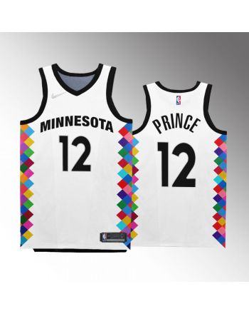 Minnesota Timberwolves Taurean Prince 12 2022-23 City Edition White Jersey Bob Dylan