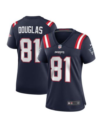 Demario Douglas 81 New England Patriots Game Women Jersey - Navy