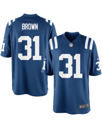 Donald Brown 31 Indianapolis Colts YOUTH Team Color Game Jersey