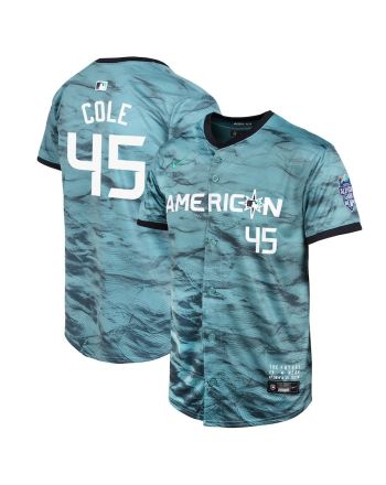 Gerrit Cole 45 American League 2023 MLB All-Star Game Limited Youth Jersey - Teal