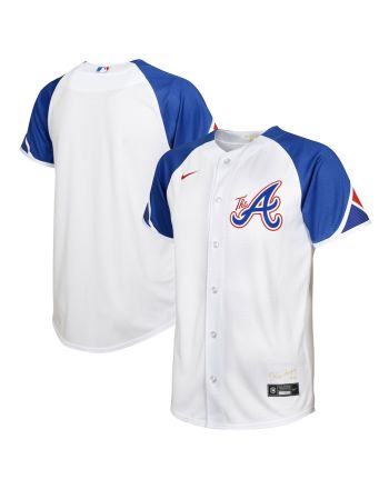 Atlanta Braves 2023 City Connect Youth Jersey - White