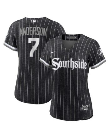 Tim Anderson 7 Chicago White Sox Women's City Connect Player Jersey - Black