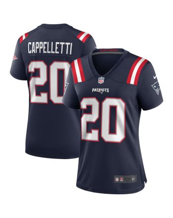 Gino Cappelletti 20 New England Patriots Women Game Retired Jersey - Navy