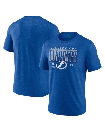 Tampa Bay Lightning 2023 Stanley Cup Playoffs Tri-Blend T-Shirt - Heather Royal