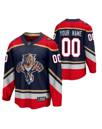 Florida Panthers 00 Custom 2023 Reverse Retro Blue Special Edition Jersey Jersey