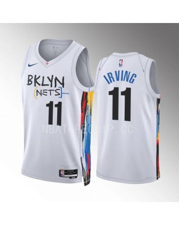 Brooklyn Nets Kyrie Irving 11 2022-23 City Edition White Jersey Swingman