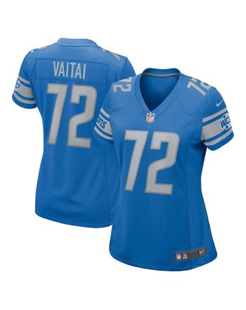 Halapoulivaati Vaitai 72 Detroit Lions Women Game Jersey - Blue