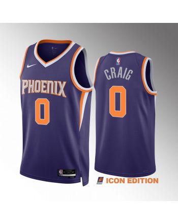 Torrey Craig 0 2022-23 Phoenix Suns Purple Icon Edition Men Jersey Swingman