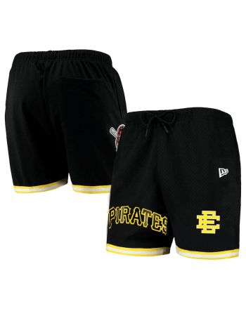 Pittsburgh Pirates Team Standard Men Mesh Shorts - Black