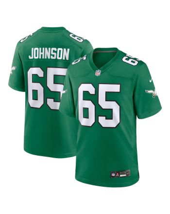 Lane Johnson 65 Philadelphia Eagles Men Alternate Game Jersey - Kelly Green