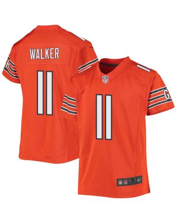 P.J. Walker 11 Chicago Bears Youth Altenate Game Jersey - Orange