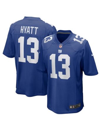 Jalin Hyatt 13 New York Giants Men Team Game Jersey - Royal