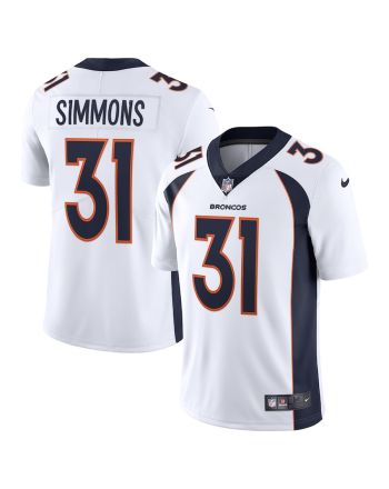 Justin Simmons 31 Denver Broncos Vapor Limited Jersey - White