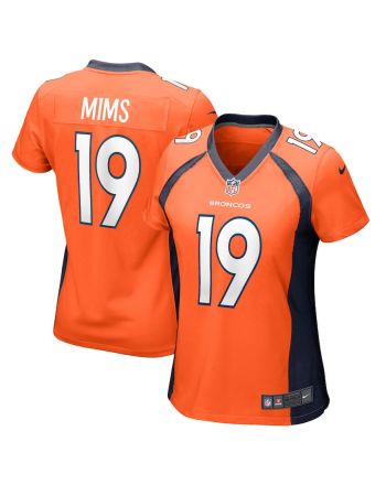 Marvin Mims Jr 19 Denver Broncos Women's Team Game Jersey - Orange