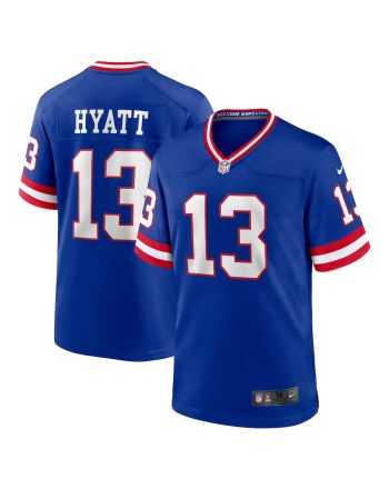 Jalin Hyatt 13 New York Giants Men Team Game Jersey - Royal