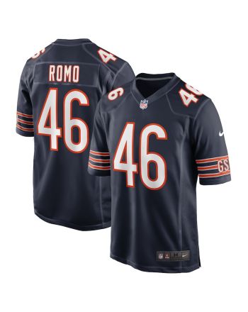 John Parker Romo 46 Chicago Bears Men Team Game Jersey - Navy