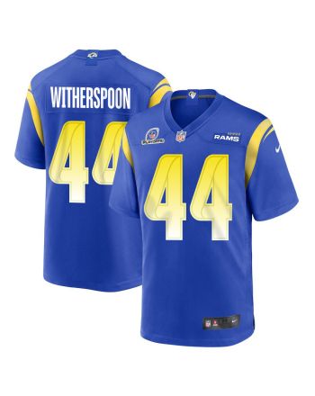 Ahkello Witherspoon 44 Los Angeles Rams 2023 Playoffs Patch Game Men Jersey - Royal